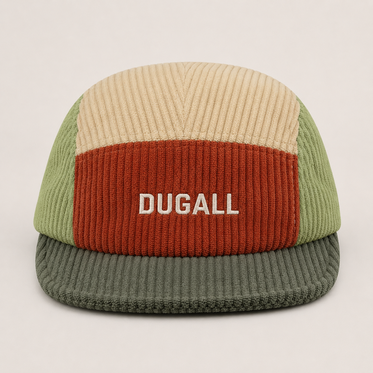 Custom corduroy baseball cap with embroidered logo for private label brands