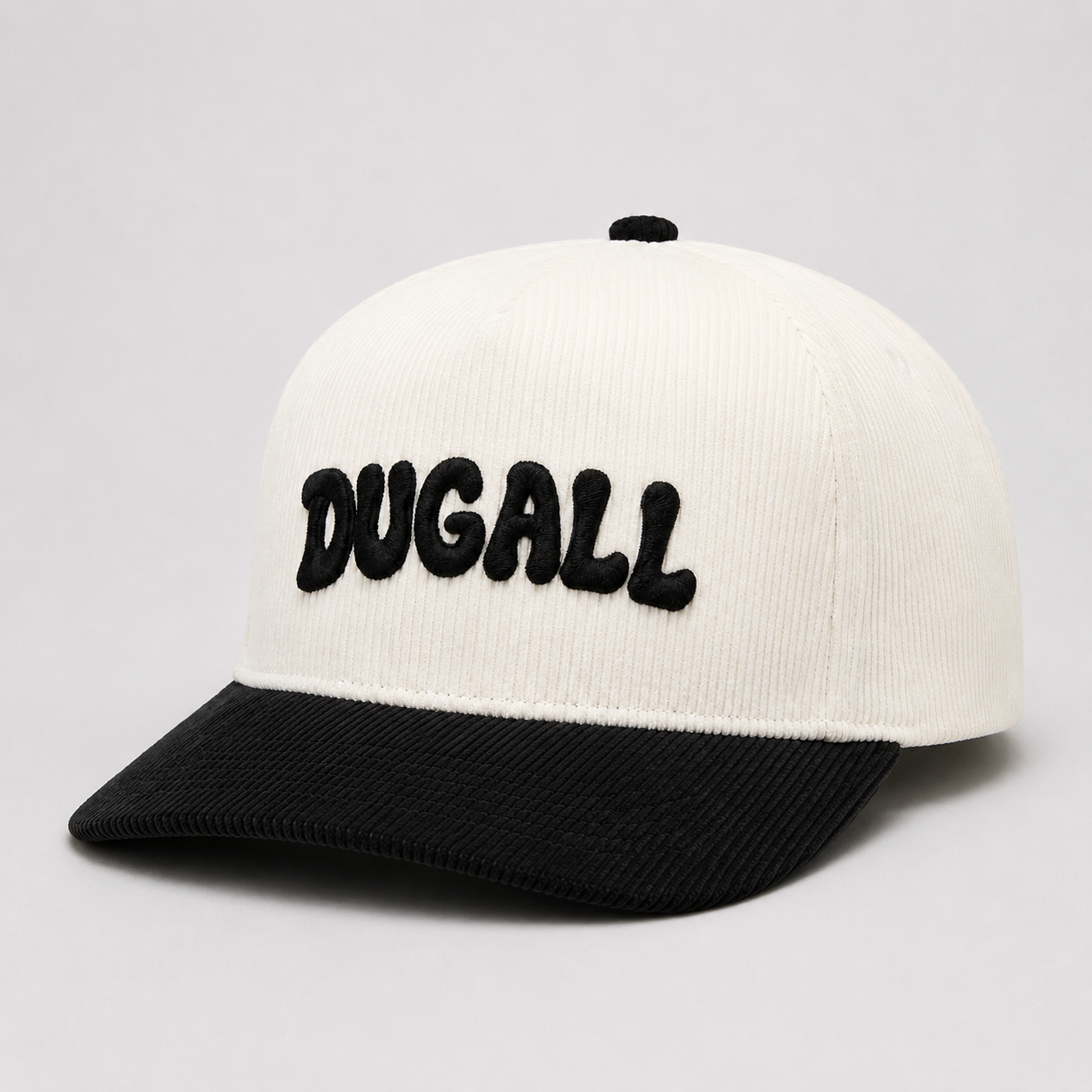 Custom cotton baseball cap with raised chenille embroidery logo