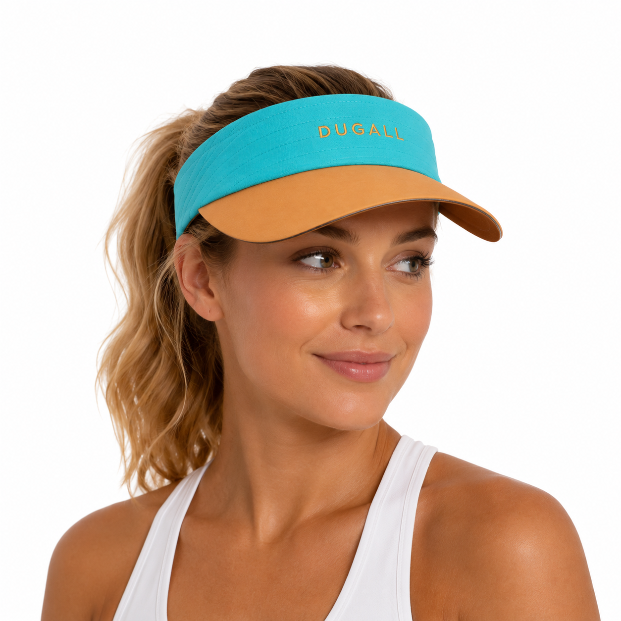 Women wearing breathable quick dry sports visor for golf and outdoor activities