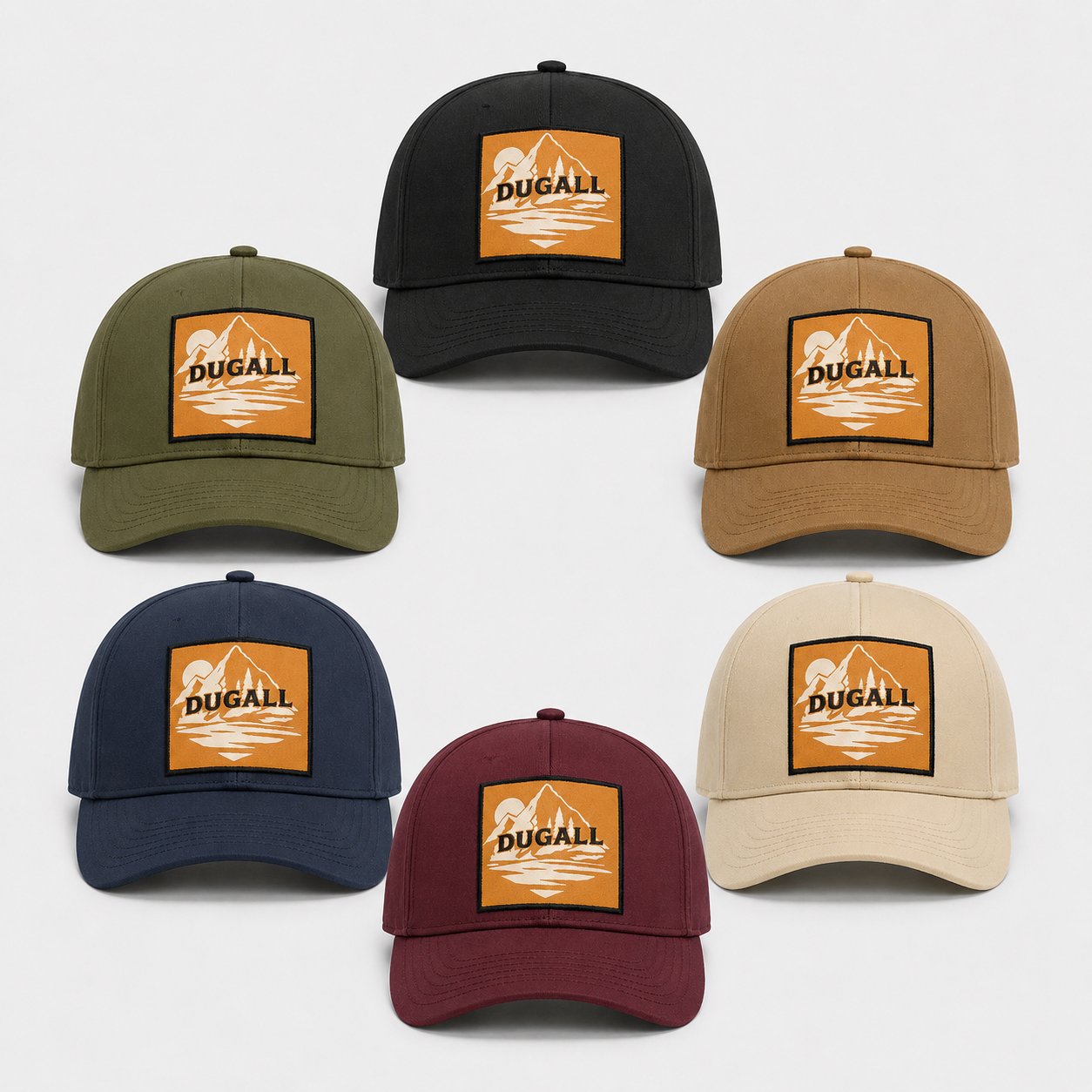 Wholesale custom cotton baseball caps with multiple color options