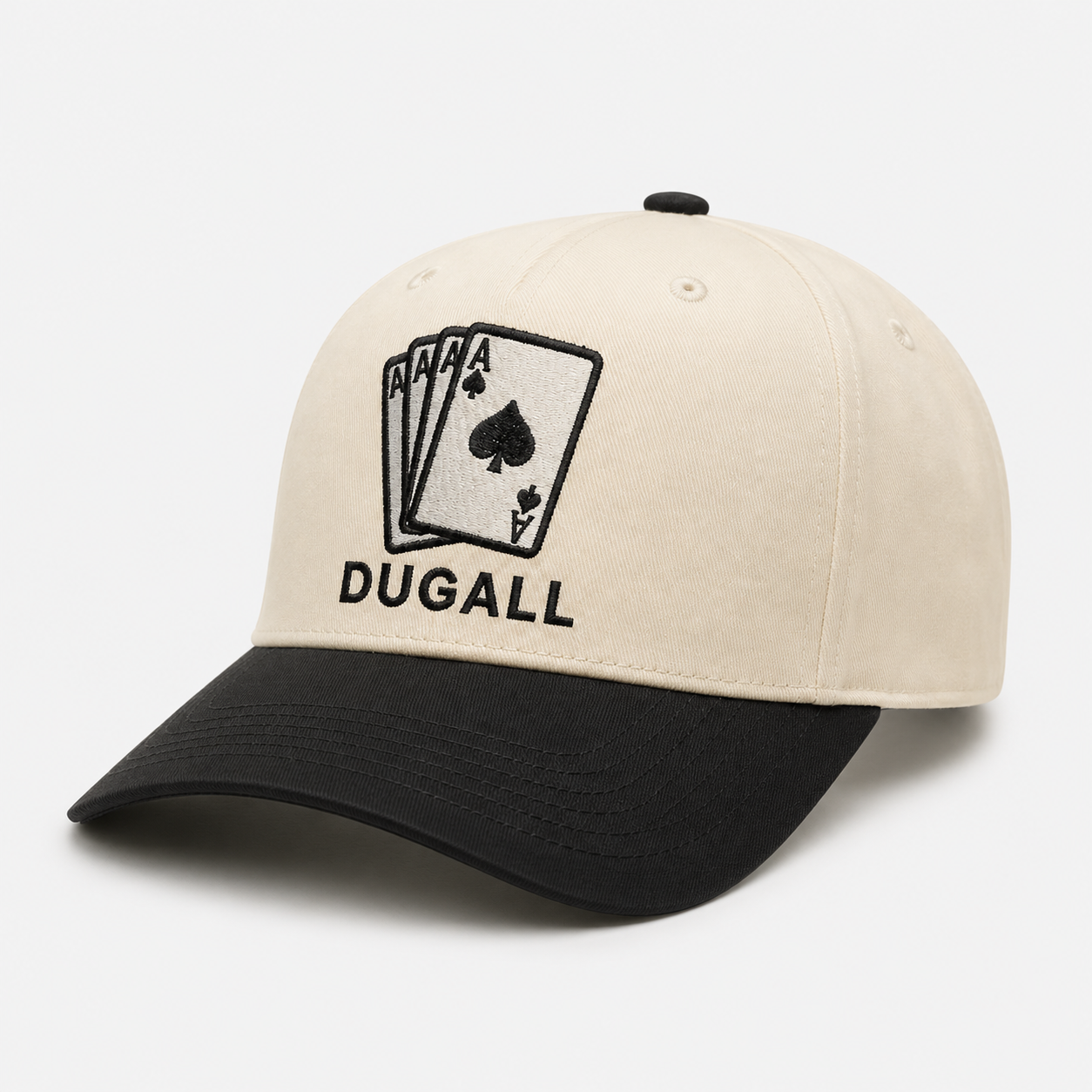 Custom snapback baseball cap with embroidered logo and cotton polyester fabric