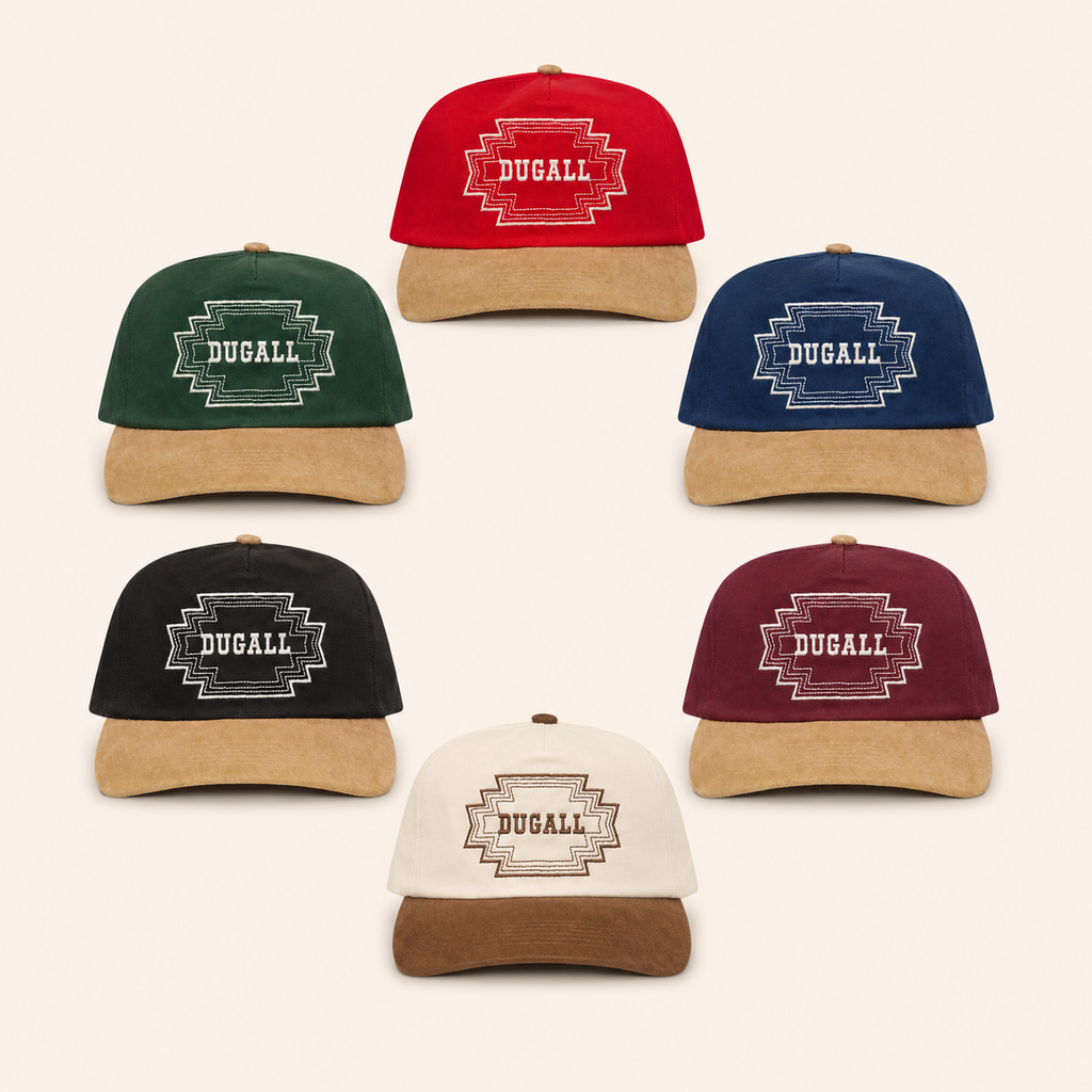 Wholesale custom cotton suede brim snapback caps with embroidery logo