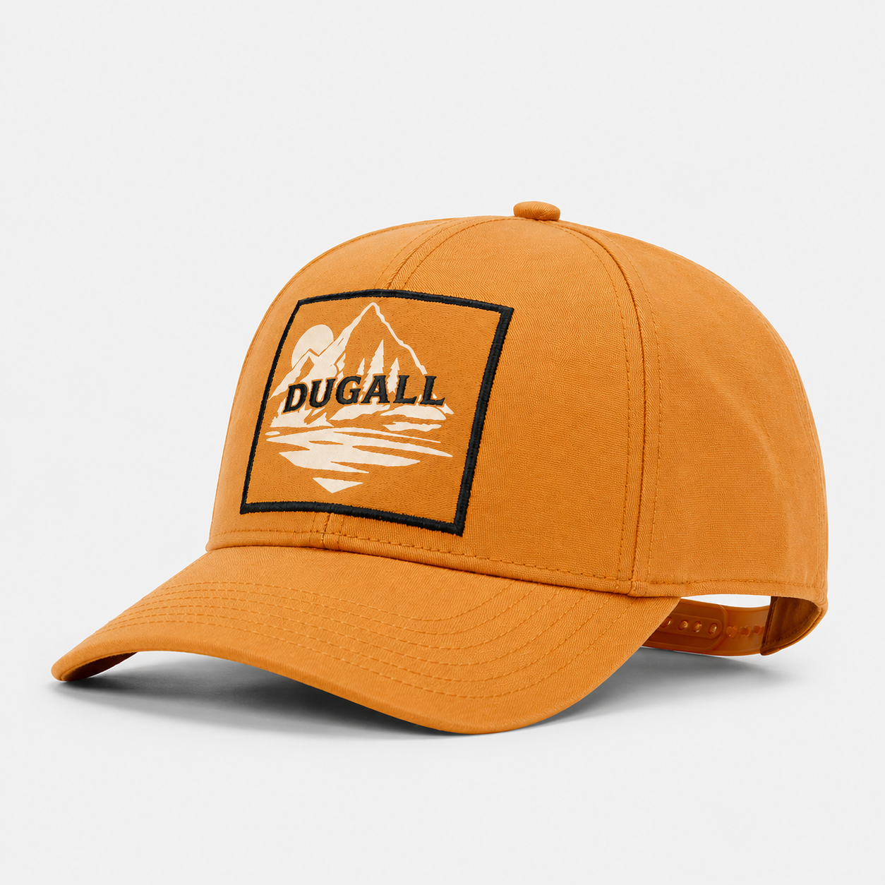 Custom cotton baseball cap with outdoor embroidered patch logo