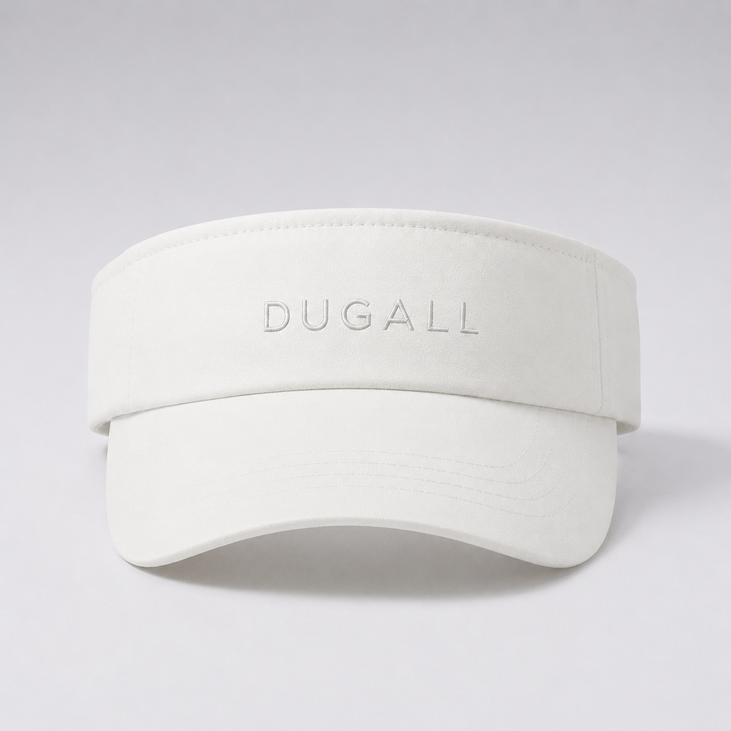 front view sports visor, custom sports visors wholesale, golf visors manufacturer, embroidered visors, white golf visor cap, quick dry visor hat, uv sun visor, custom headwear supplier, wholesale visors, polyester golf visor