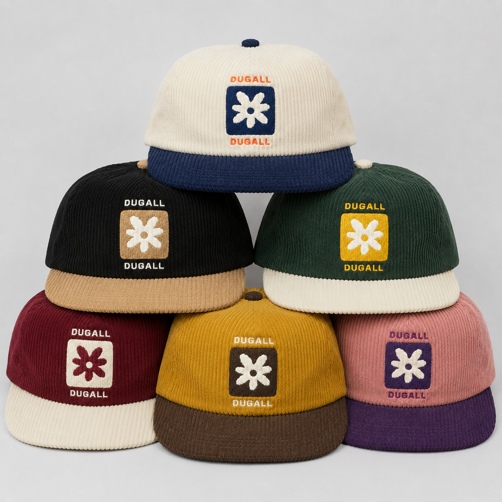 Wholesale custom corduroy trucker caps with multiple color options