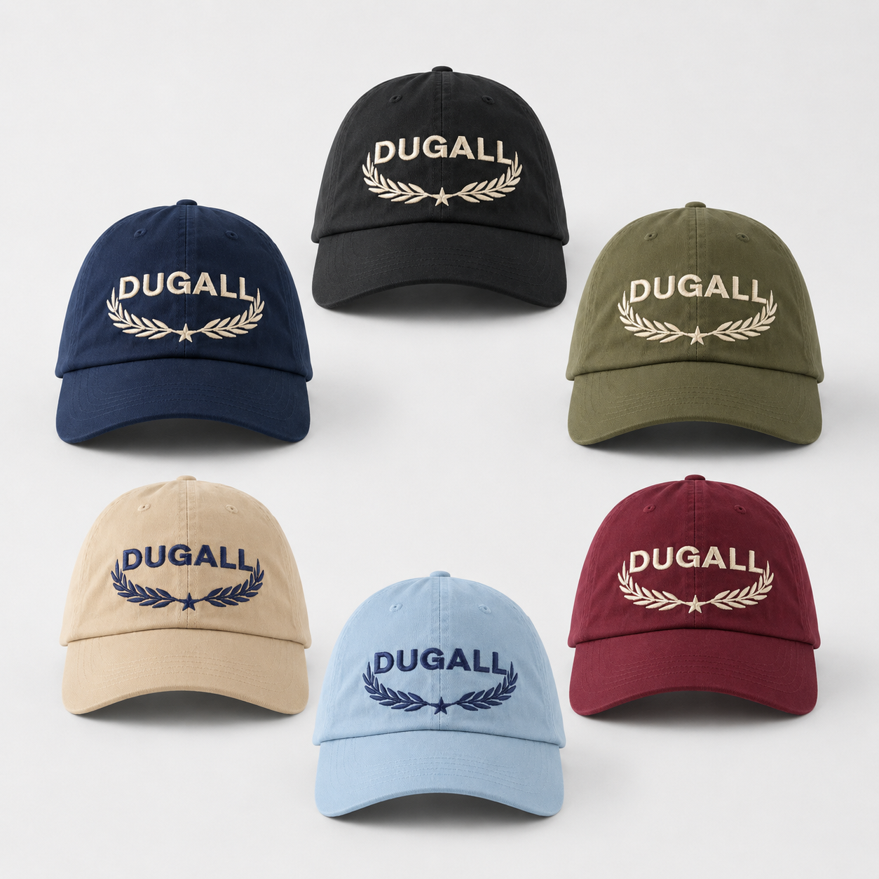 Wholesale custom cotton linen baseball caps with multiple color options