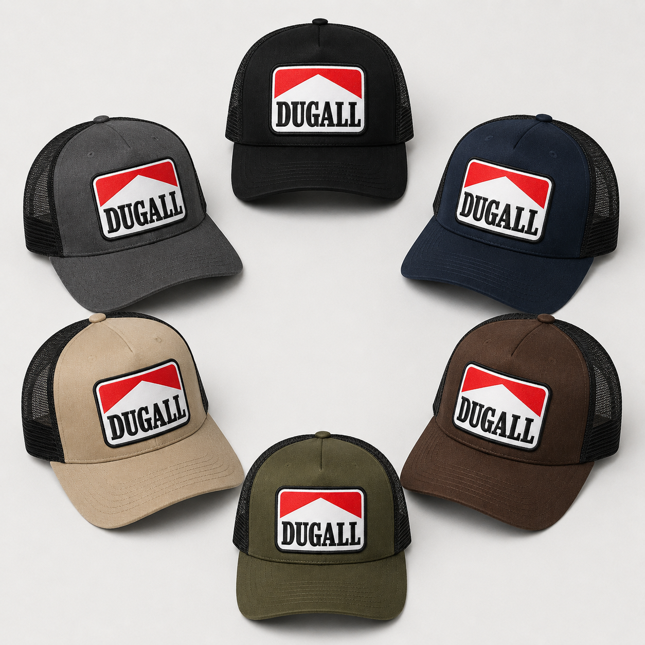 Wholesale custom mesh back caps with printed patch logo