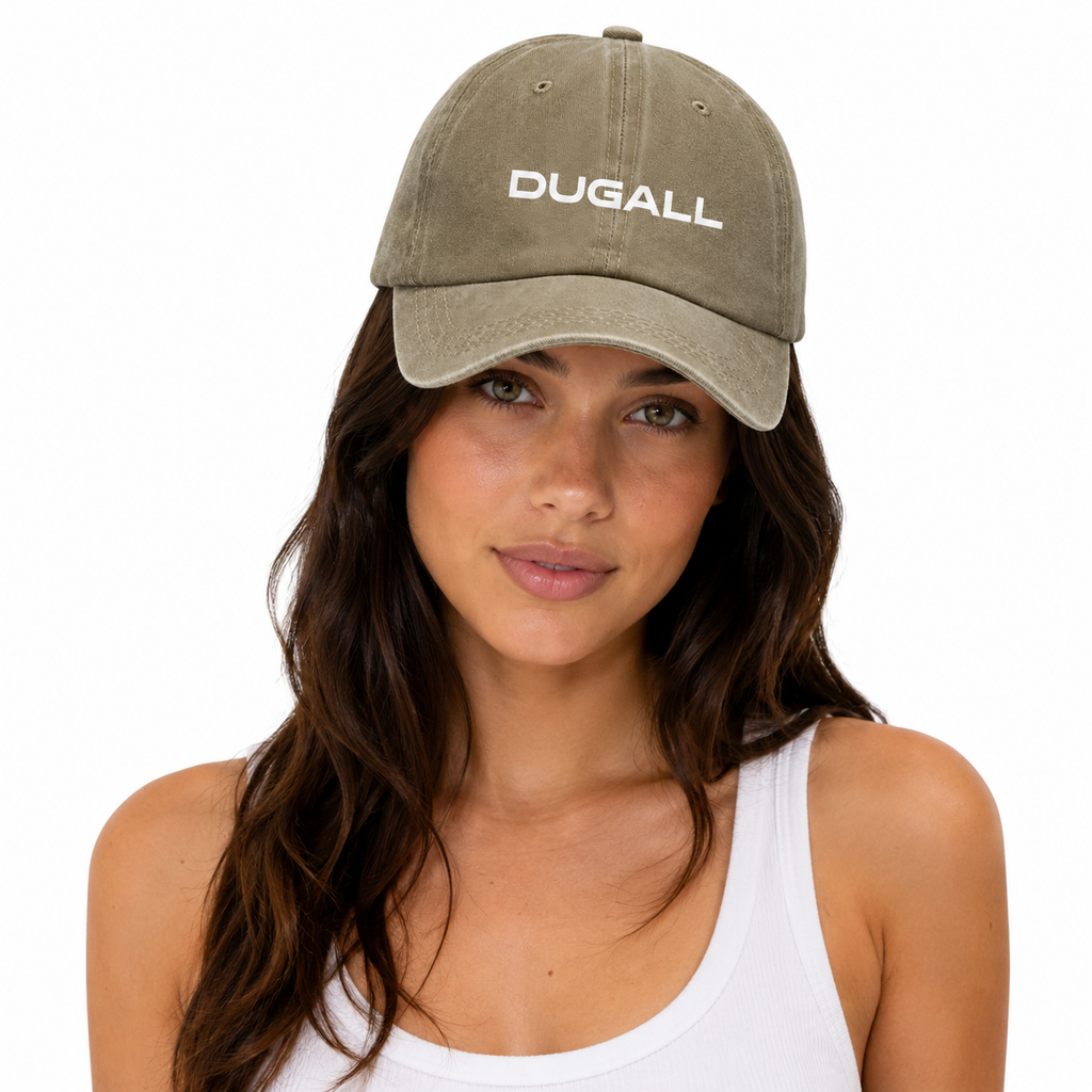 Women wearing custom washed cotton baseball cap