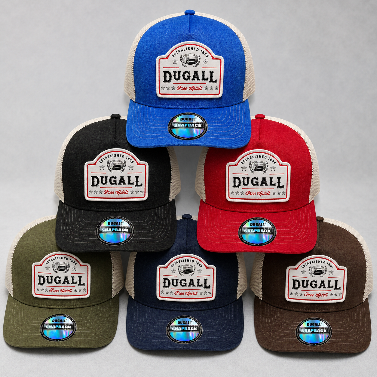 Custom patch embroidered denim mesh trucker caps in multiple colors for wholesale branding
