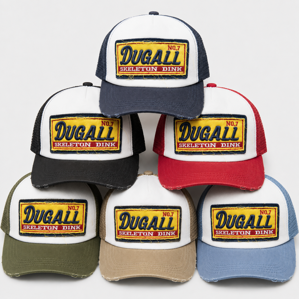 vintage washed cotton trucker cap