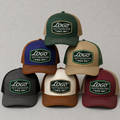 two tone design 5 panel trucker cap