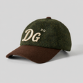 Custom wool dad hat with cotton brim, curved visor, and embroidered logo for wholesale orders.