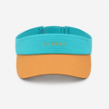 Custom quick dry golf visor with embroidered logo and two-tone color design